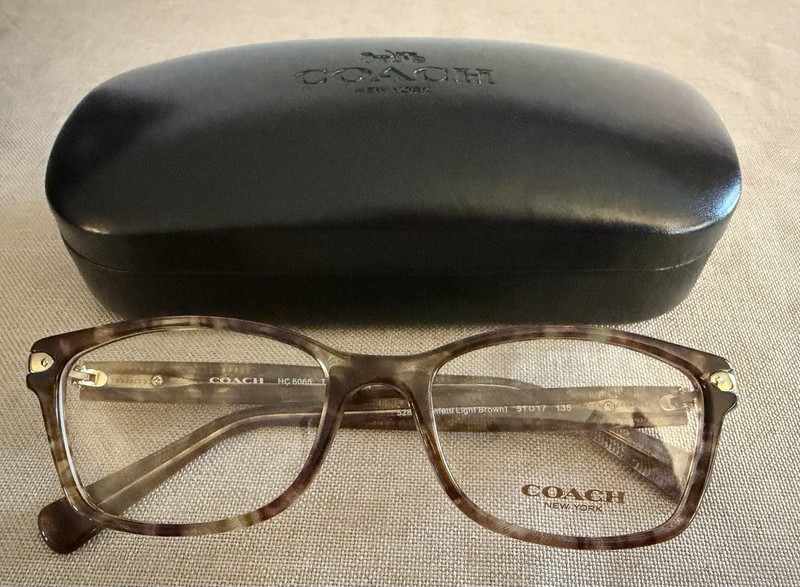 Coach Frame Hc6065 Color 5287 Confetti Light Brown 51-17 Petite New gallery