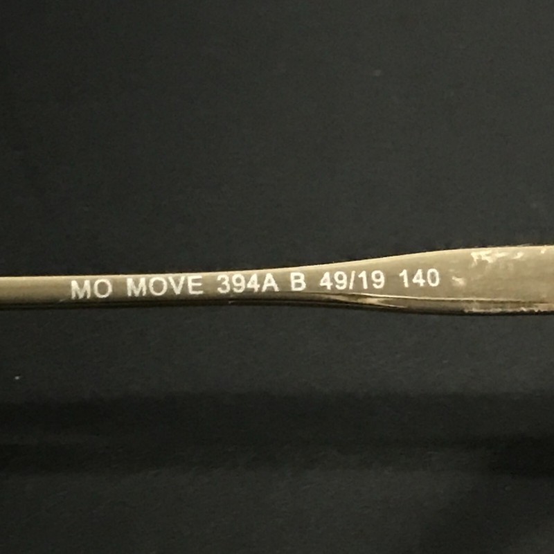 MO Eyewear Eyeglasses Frames MO MOVE 394A B Gold Ivory Round Cat Eye 49-19-140 gallery