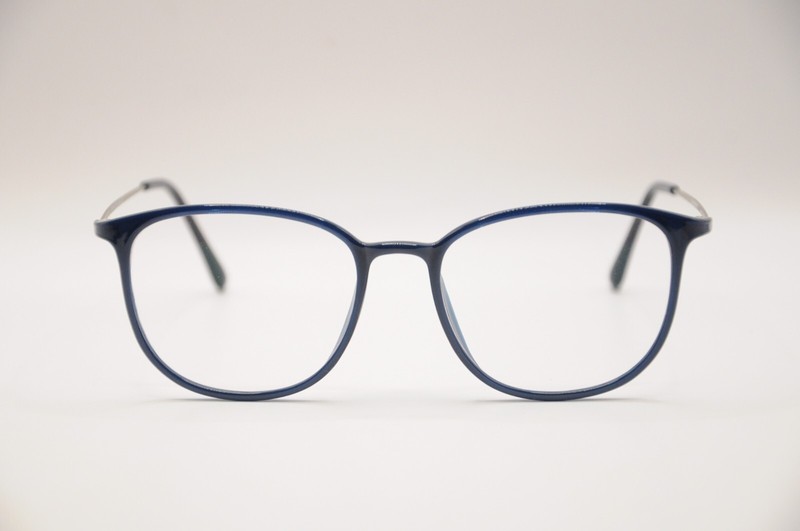 EYEBUYDIRECT STRIKE SQUARE FULL RIM EYEGLASS FRAMES BLUE 52-18-144 NEW*