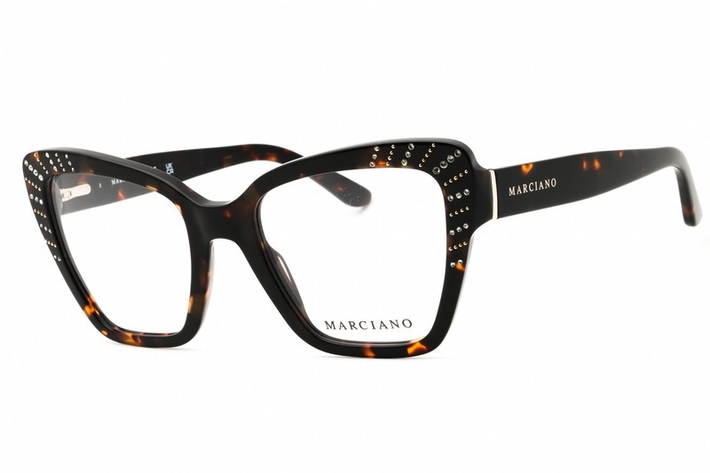 GUESS BY MARCIANO GM50034-052-53 Eyeglasses Size 53mm 20mm 140mm havana Women