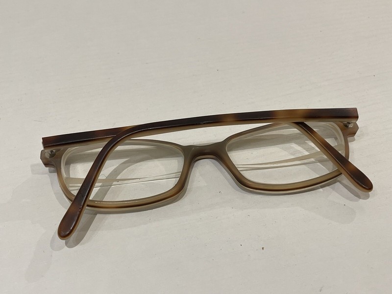 Schnuchel Eyeglasses Frame Only German Handmade Brown Two Tone Rectangle 1591530 gallery
