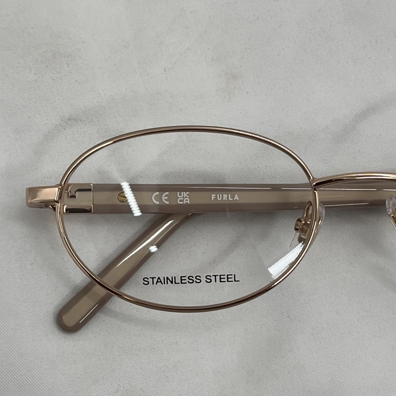 Furla Women's VFU998 02AM Shiny Copper Gold Eyeglass Size 53mm-18mm-140 gallery