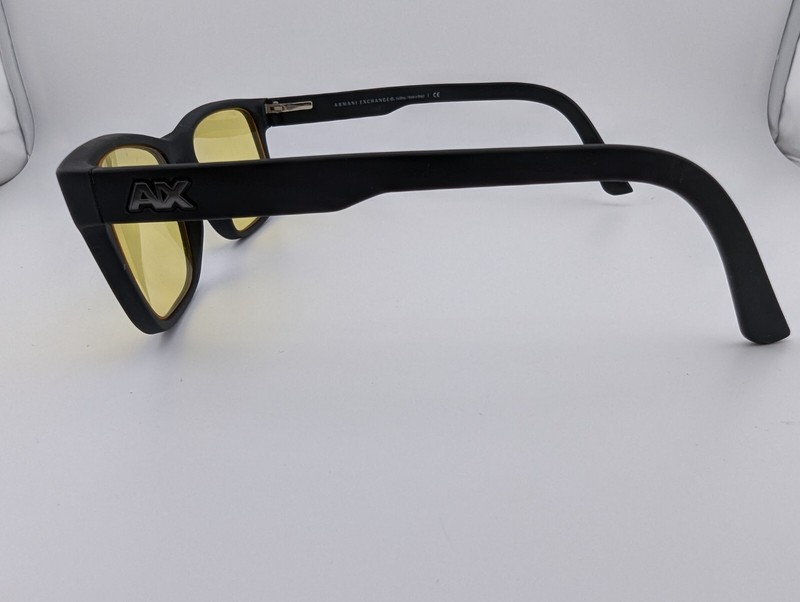 Armani Exchange Eyeglasses, Frames Only, AX 3016 8078 Black, 53-17-145, Brazil gallery