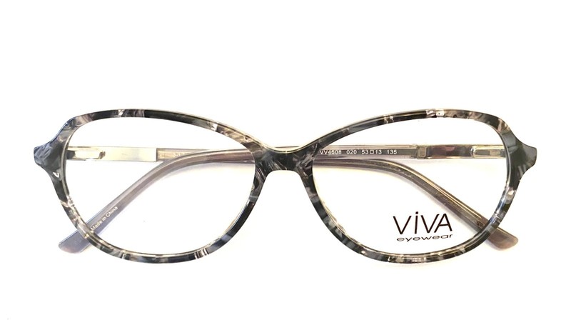 Viva Eyewear VV4508-020 Women’s Oval 53-13-135 with Factory Demo Lenses