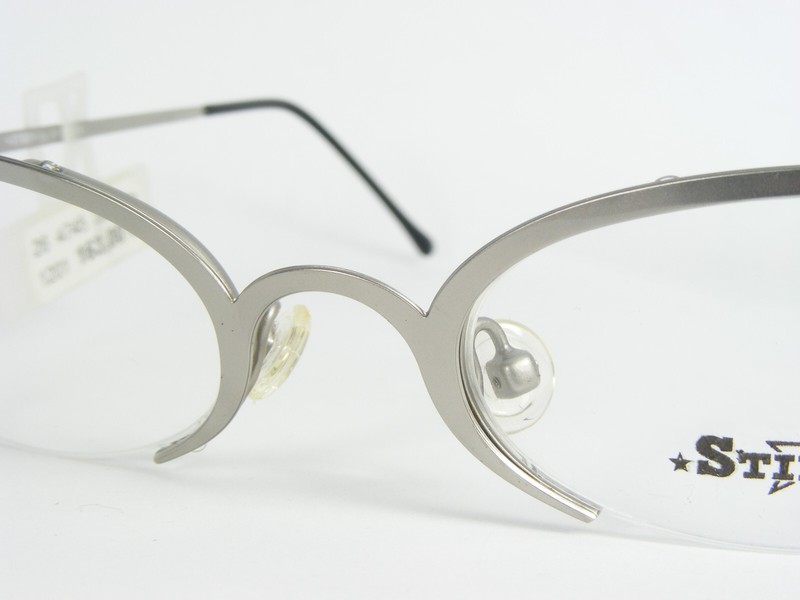 Vintage NOS STING by ATAIR 3964 615 SILVER EYEGLASSES GLASSES FRAME 46-19-134mm gallery