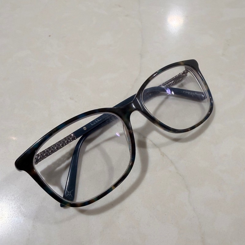 Nicole Miller Hope C02 Tortoise Teal Eyeglasses Frames 54-16-135 Silver Detail