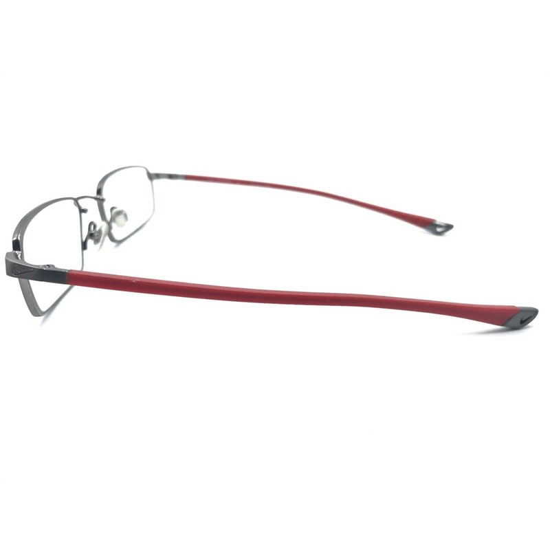 Nike Flexon 4173 069 Brown Metal Red Rectangle Eyeglasses Frames 51-18 140 gallery