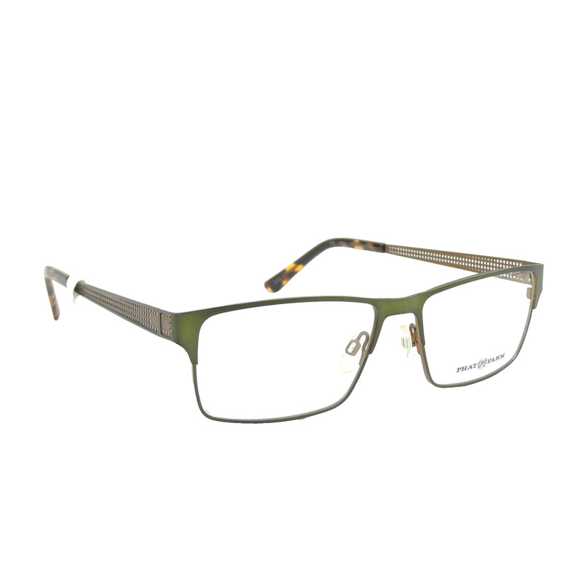 Phat Farm 705 Dark Green Eyeglass Frame 57 16 150 gallery