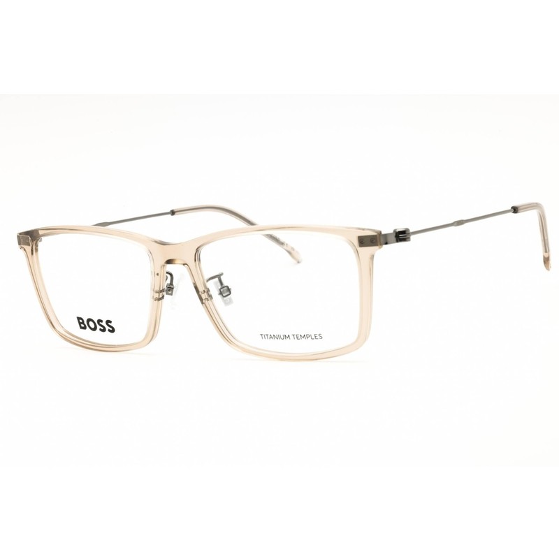 Hugo Boss Men’s Eyeglasses Beige/Ruthenium Plastic Full Rim Frame 1621/F 0R1T 00