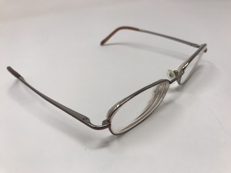 Bellagio Eyeglasses BP-9 C01 Tan/Silver Metal 49-18-135mm Full Rim GB48