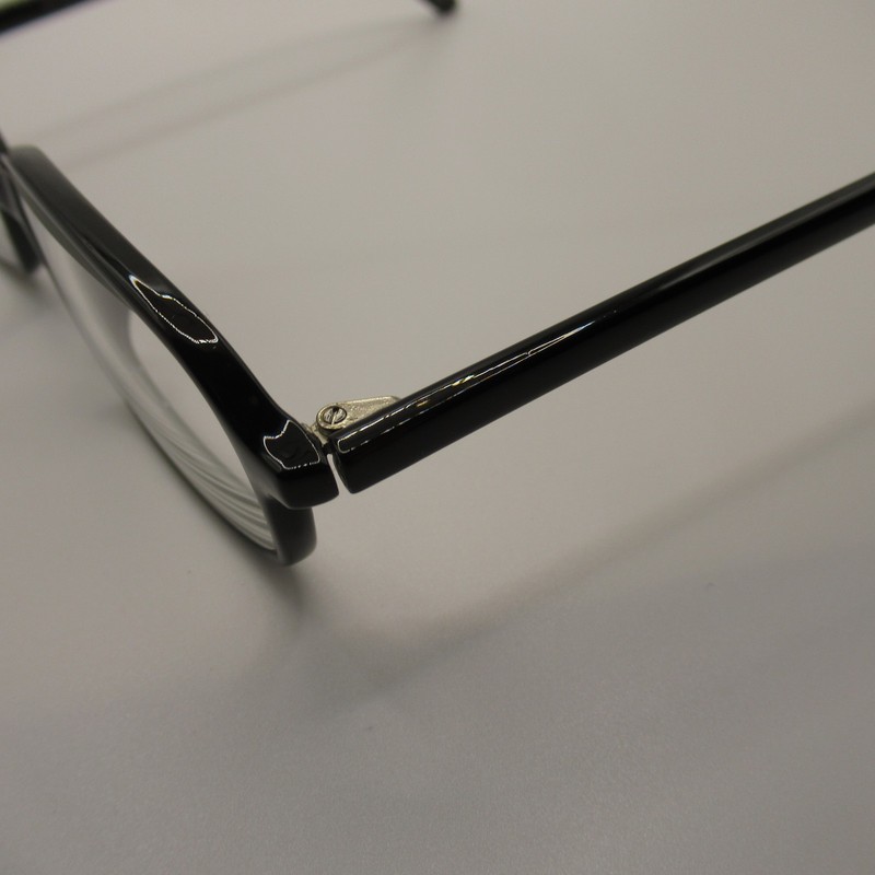 Uptown Ebony Black Eyeglass Frames 51-18-145 Full Rim Rectangular Glasses gallery