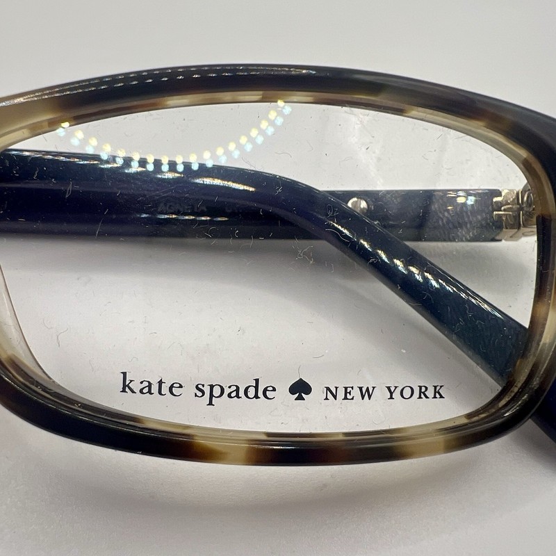 Kate Spade New York Agneta 01H6 Blue Tortoise Eyeglass Frames 50-15-135 Handmade gallery