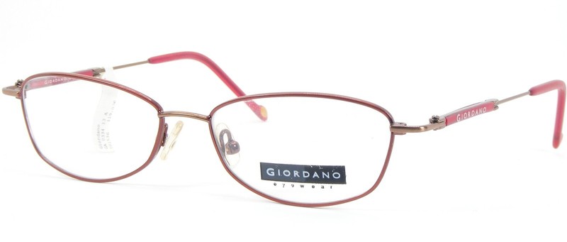 Vintage GIORDANO GA0334 13 Red UNIQUE RARE EYEGLASSES GLASSES FRAME 50-15-135mm