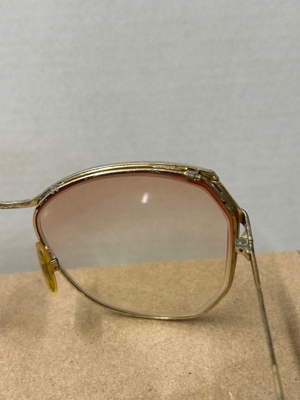 VTG Fantasy by MARCOLIN 7024 Gold Tortoise Eyeglasses Frames Oversize 135mm gallery