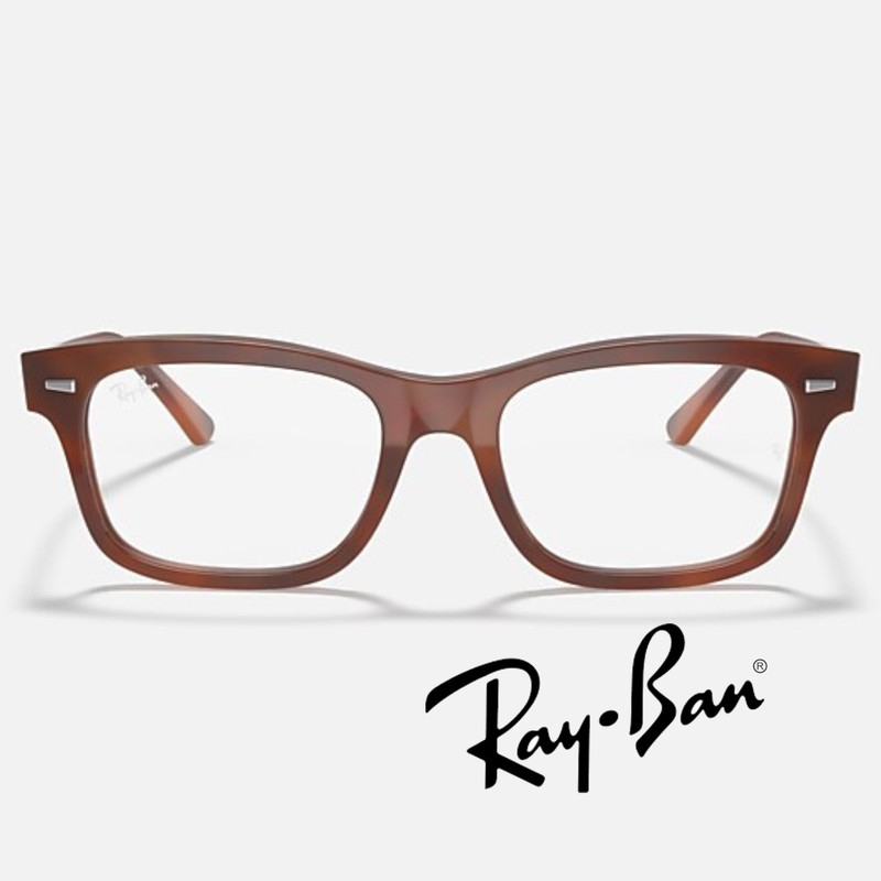 RayBan RB5383F Eyeglasses – Polished Tortoise 5944 – 54-19-150 – NEW