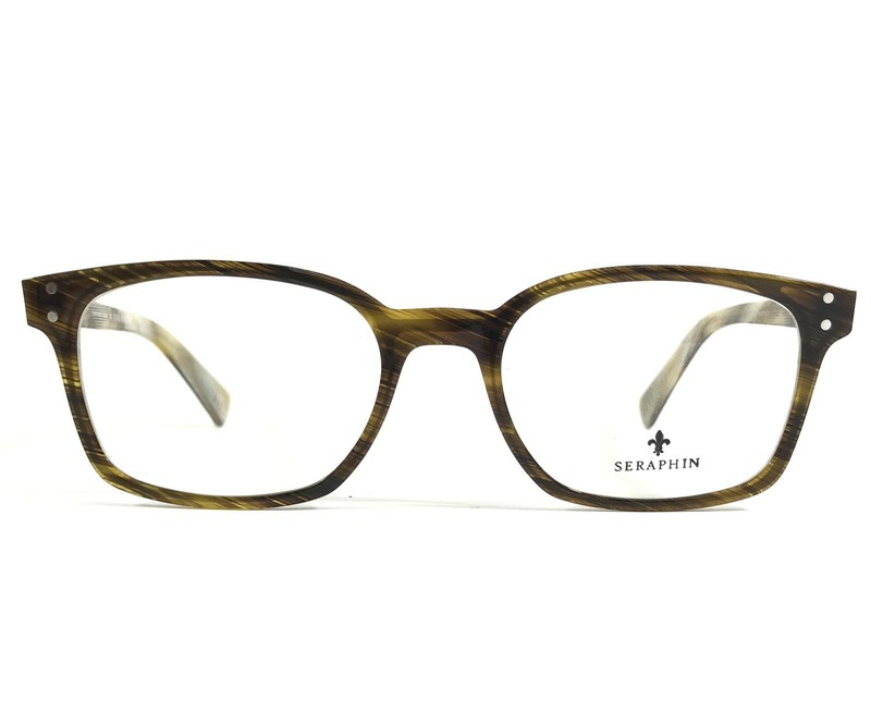 Seraphin Eyeglasses Frames BERNARD/8876 Burnt Banana Light Horn 50-17-145