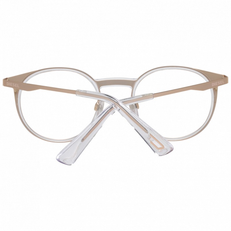 Diesel DL5298 029 Rose Gold Round Metal Optical Eyeglasses Frame 49-22-145 DL RX gallery
