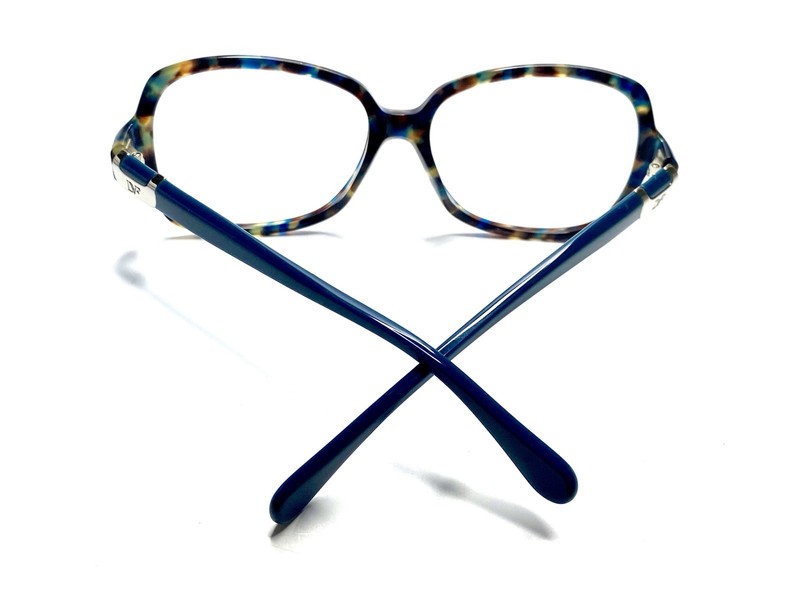 New Diane Von Furstenberg DVF Green Brown Tortoise Oval Glasses 57 16 135 gallery