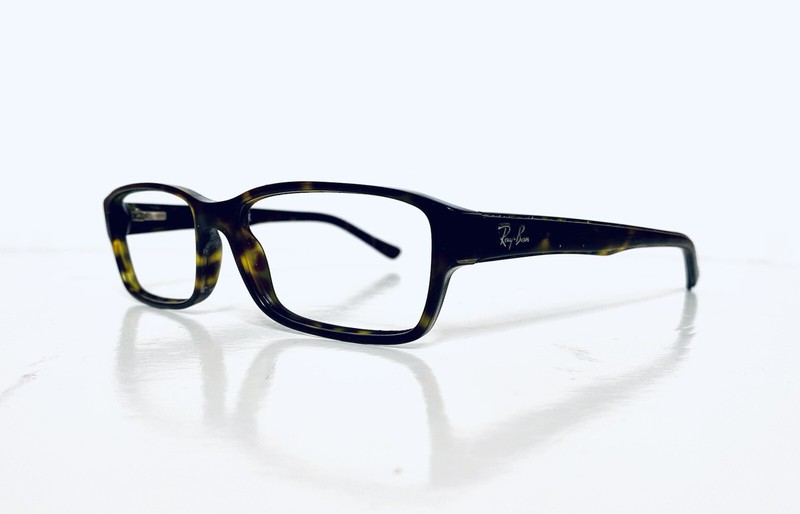 RayBan Tortoise Leopard Lucite Rectangular Frame W Flex Temple RB 5286 51 18 135