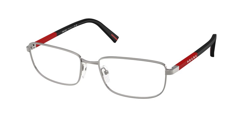 PRADA LINEA ROSSA PS 50SV 5AV1O1 Gunmetal Demo Lens 55 mm Men’s Eyeglasses