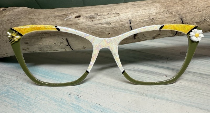 Magnetic Eyewear Topper/Pair Eyewear Compatible/Wanda Frames/Flowers