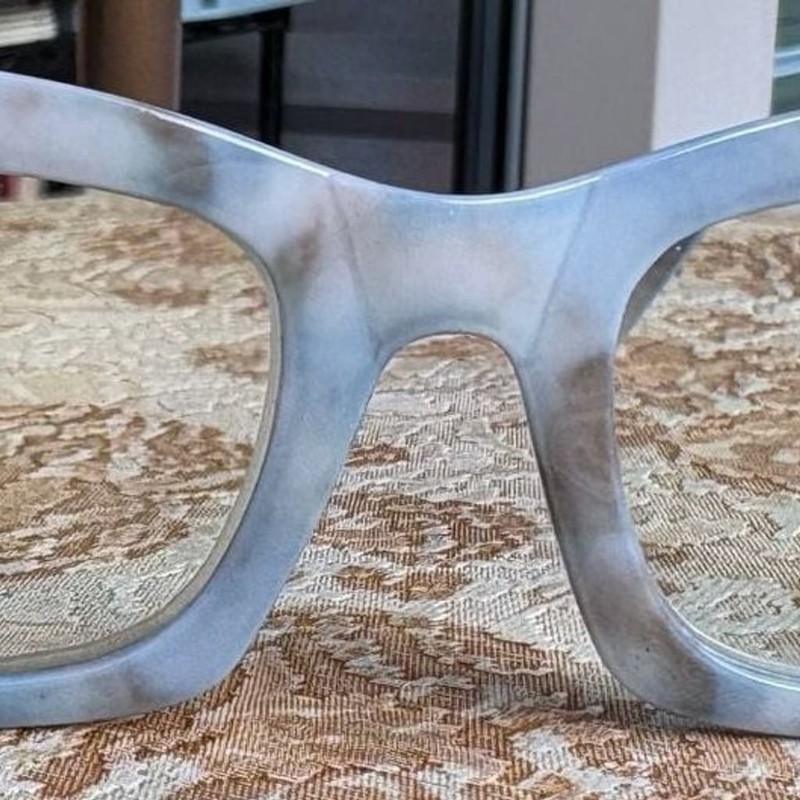 Vintage YC DK01 Blue Marble Pattern Eyeglasses’ Frames 44-22-139
