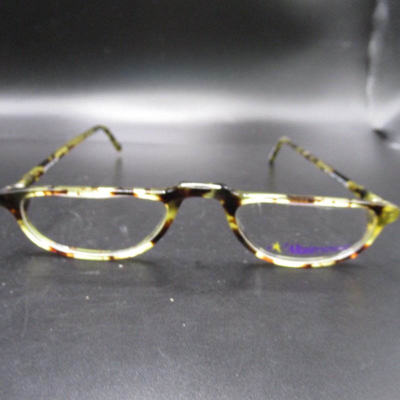 Altaireyewear 935 S Tiger Tortoise Half-Rim Eyeglass Frames 140mm Temple