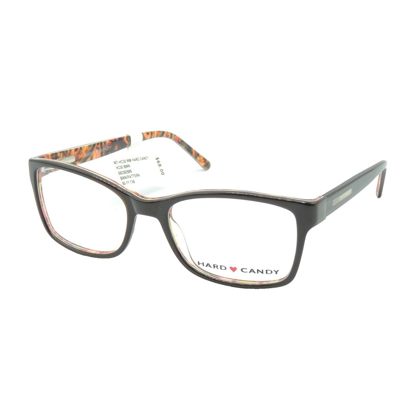 Hard Candy HC30 Brown Eyeglass Frame 50 17 135