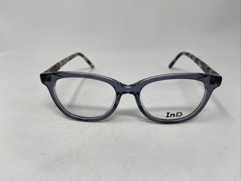 InD Eyewear 207 C3 50/17/142 GRAY TRANSLUCENT GRAY MARBLE EYEGLASSES GY59