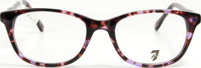 7 For All Mankind Castle Crags PURTT Purple Tortoise Eyeglasses Frame 52-18-137