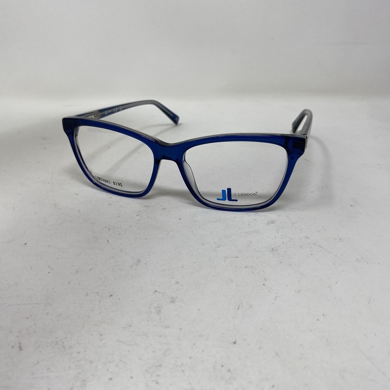 J LANDON EYEWEAR JL5013 090 53-15-145 BLUE CLEAR FLEX HINGE EYEGLASSES OO04 gallery