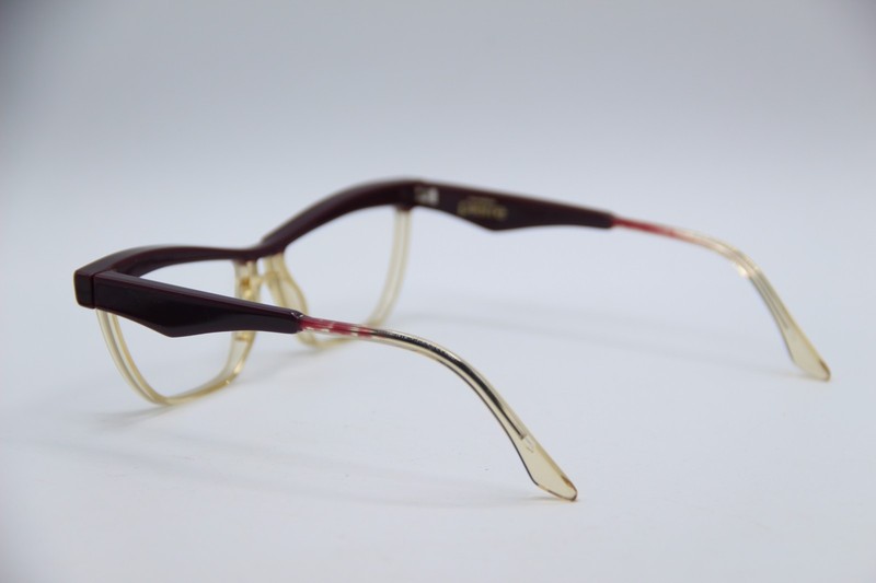NEW MONSIEUR PIERRE CHINA GIRL-HONEY PURPLE GOLD AUTHENTIC EYEGLASSES 57-14 gallery
