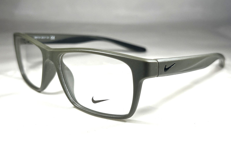 Nike 7101 311 Eyeglasses Frame, Matte Olive Green Black, Size: 52-17-140