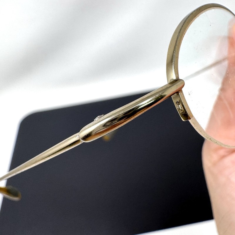 Nike Flexon Eyeglasses 4007 718 Gold Half Rim Frames 49 [] 21 145 Japan gallery
