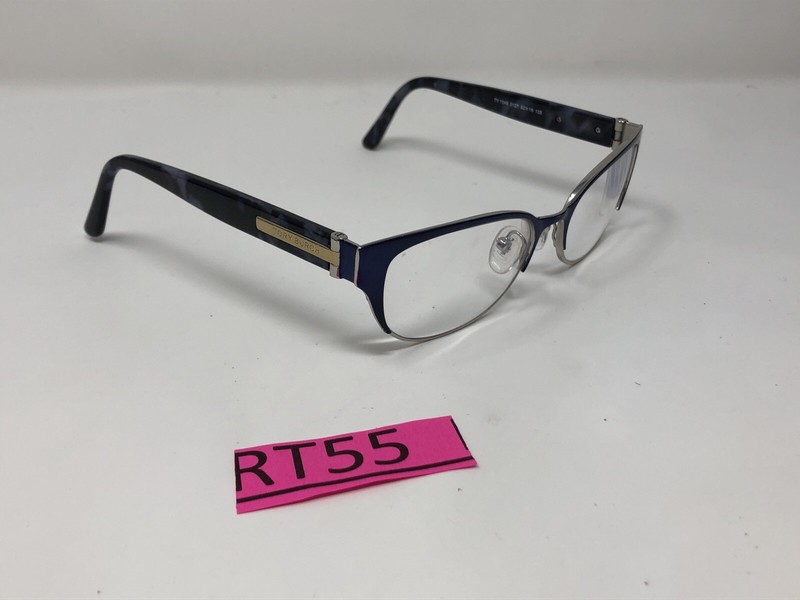 TORY BURCH TY1045 3127 Eyeglasses Frame 52-16-135 Navy Blue/Silver Split RT55 gallery