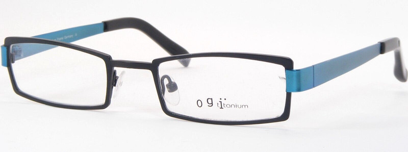 OGI MOD. 5022 1030 BLACK /BLUE TEAL EYEGLASSES GLASSES METAL FRAME 48-20-135mm