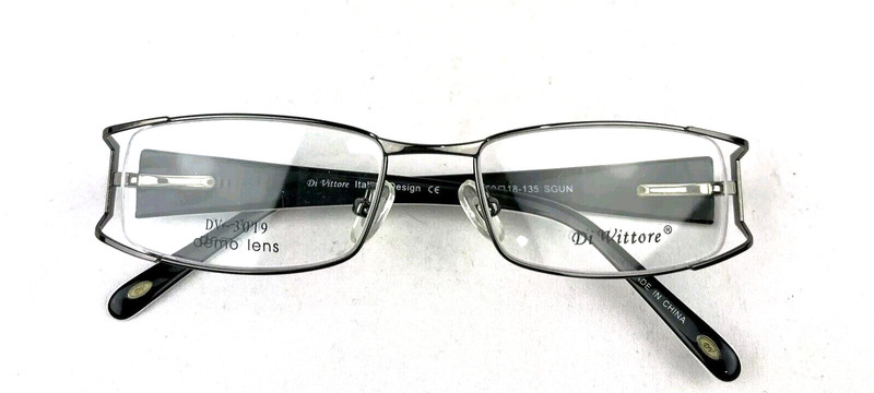 Di Vittore DV- 3019 Women's Black 50-18-135 Full Rim Eyeglasses Frame New gallery