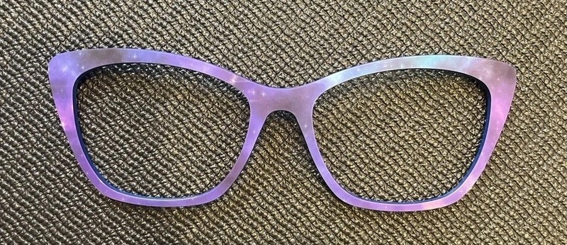 Authentic PAIR Eyewear Cosmic Cat Eye Magnetic Eyeglass Frame Topper for Wanda