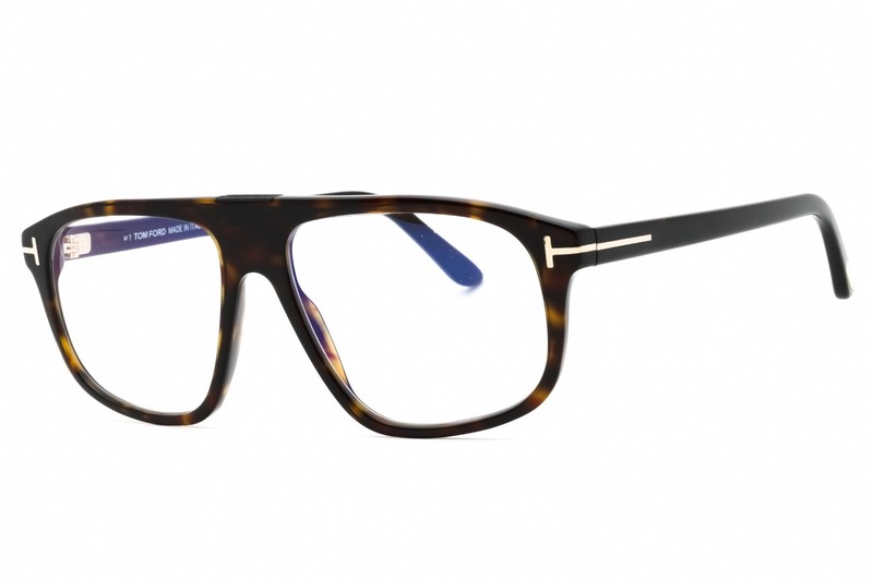 TOM FORD FT5901-B 052 Eyeglasses Dark Havana Clear Frame 55mm
