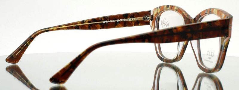 JEAN LAFONT Gala 5157 Brown Womens Semi Cat Eye Eyeglasses 50-20-138 B:42 A gallery