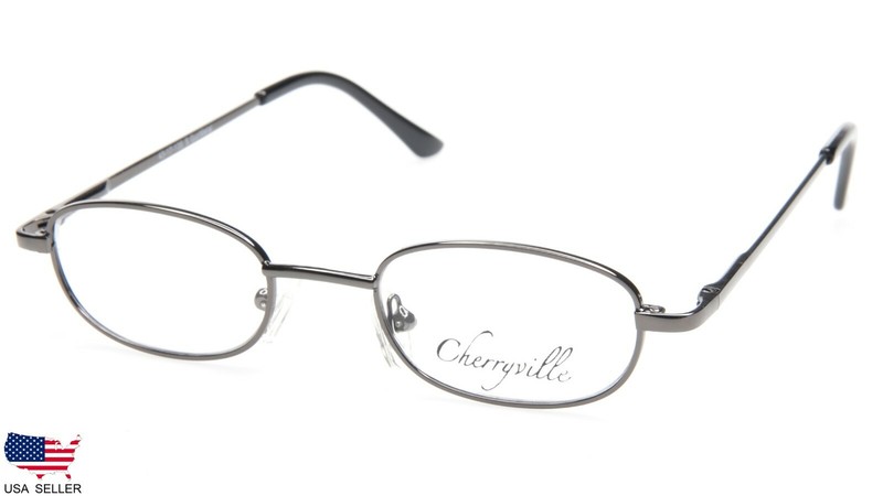 NEW Cherryville Samantha Satin Gunmetal EYEGLASSES GLASSES FRAME 43-17-135 B25mm