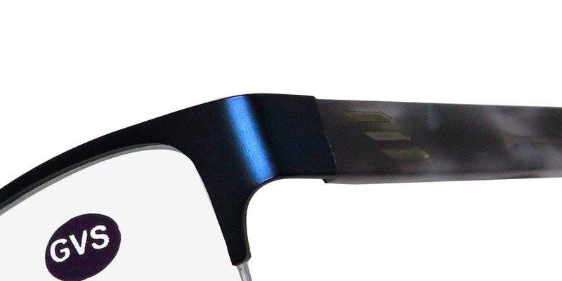 NEW AND1 ANDO510 EYEGLASSES RECTANGULAR BLUE HALF-RIM MENS 56-18-145 410 METAL & gallery