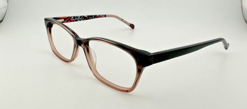 VERA BRADLEY REAL EYEGLASS GRACE DESERT FLORAL (DSF) BLACK W/ FLORAL 53-15-135
