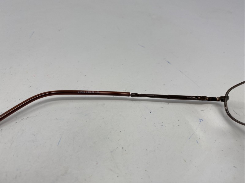 Capri Peachtree PT59 Coffee 50-20-140 Brown Metal Full Rim Eyeglasses Frame PX67 gallery