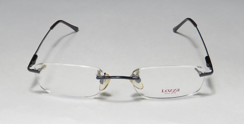 LOZZA VL1396 K14 RECTANGULAR SHAPE RIMLESS FRAME ITALIAN BRAND NAME EYEGLASSES gallery