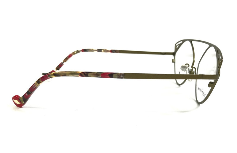 BOZ by J.F. Rey Eyeglasses Frames NIKI 3540 Red Khaki Green Wire Rim 55-15-140 gallery