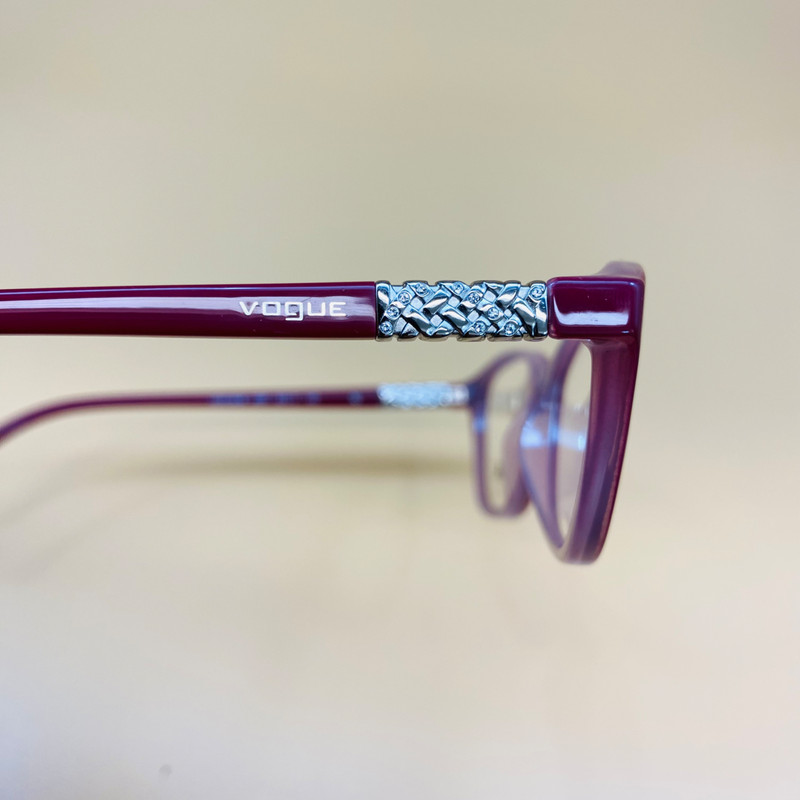 VOGUE EYEWEAR VO5139B 2537 52 Cateye Plastic Red Clear WOMEN EYEGLASSES gallery