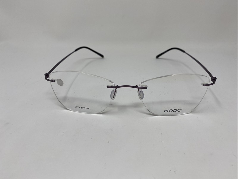 MODO TITANIUM MODEL 4601 Purple 54/18/142 RIMLESS EYEGLASSES FRAME HT62