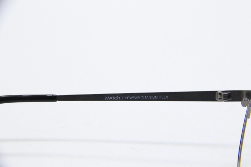 NEW MATCH EYEWEAR-TITANIUM FLEX MF-172 GUN/M.BLK AUTHENTIC EYEGLASSES 53-19 gallery
