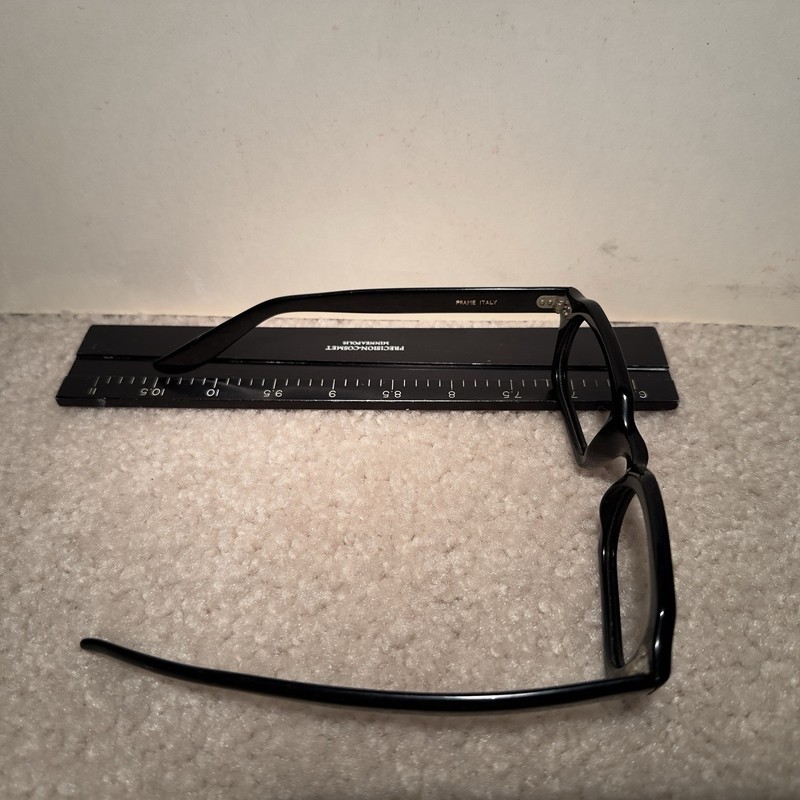 Vintage Safilo Viola 5½ Eyeglass Frames |Made in Italy | 1960s–70s Black Acetate gallery